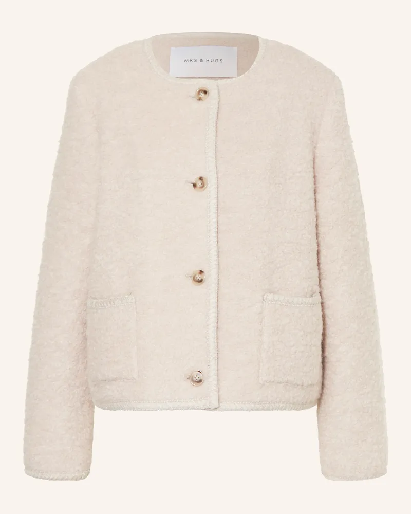 Mrs & HUGS Kastenjacke Beige