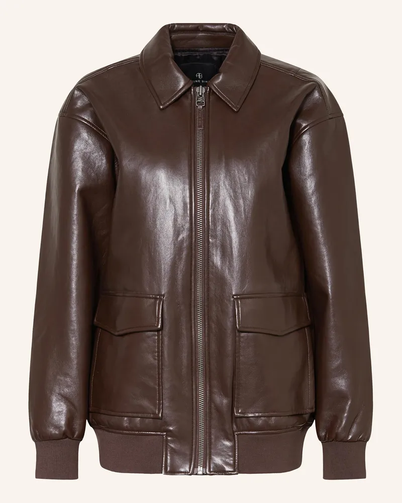 Anine Bing Lederjacke KELANIE Dunkelbraun