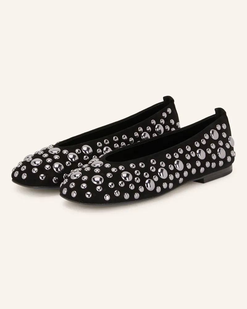 Kennel & Schmenger Ballerinas BLAIR mit Nieten Schwarz