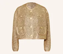 Kastenjacke mit Glitzergarn
