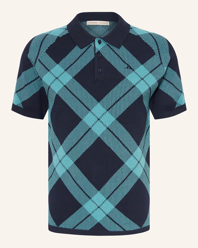 J.Lindeberg Strick-Poloshirt Türkis