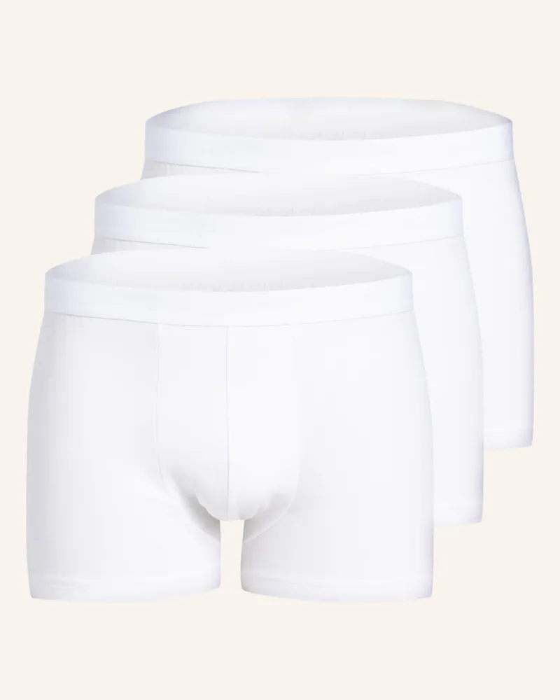 Calida 3er-Pack Boxershorts Natural Benefit weiss Weiss