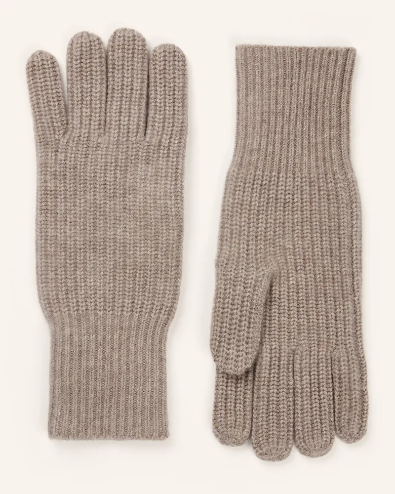 Mrs & HUGS Handschuhe Mit Cashmere beige Beige