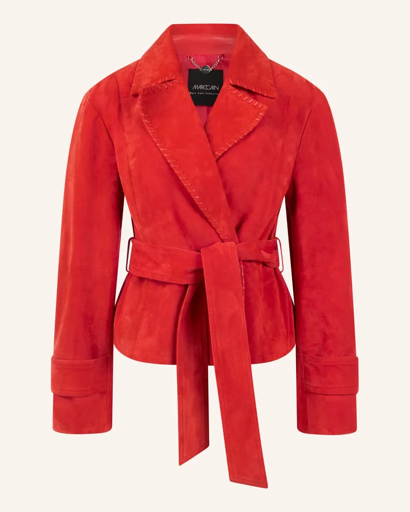 Marc Cain Lederjacke Rot