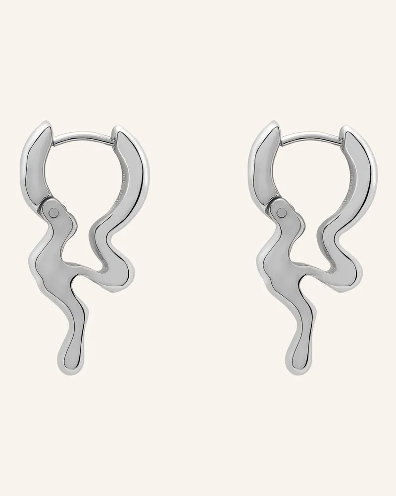 Liebeskind Creolen  aus  Edelstahl Silber