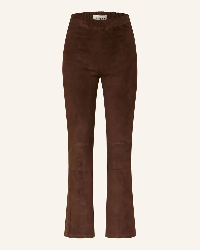Arma Lederhose braun Dunkelbraun