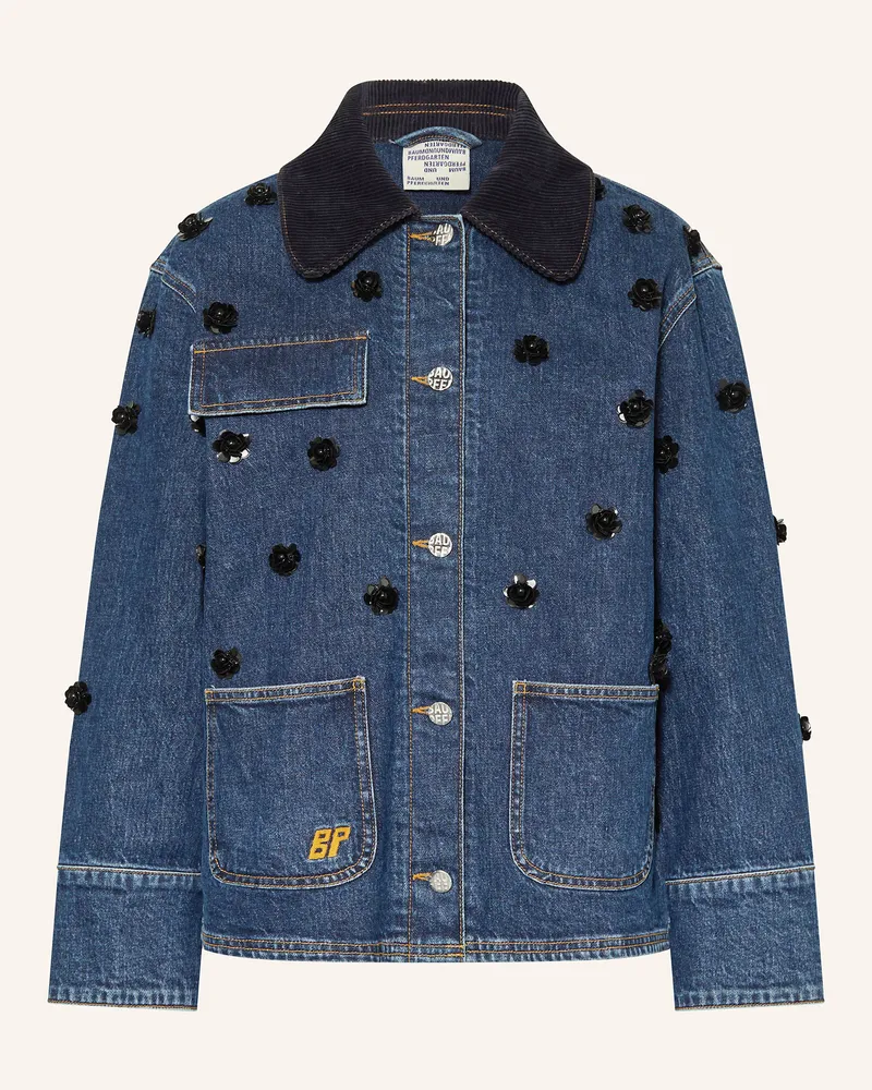 Baum und Pferdgarten Jeansjacke BEANNIE mit Pailletten Dunkelblau