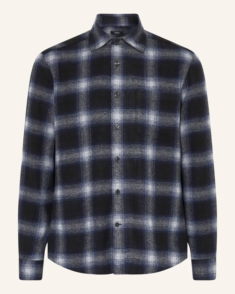 Reiss Overshirt Crosby blau Dunkelblau