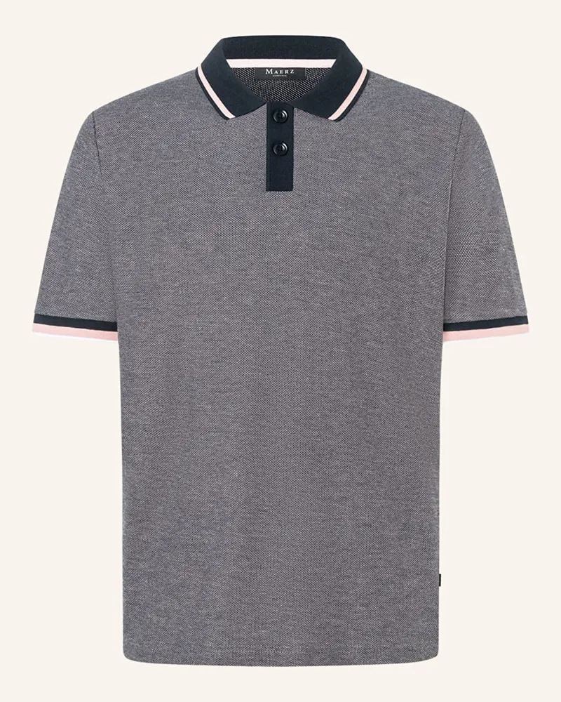 Maerz Piqué-Poloshirt Blau