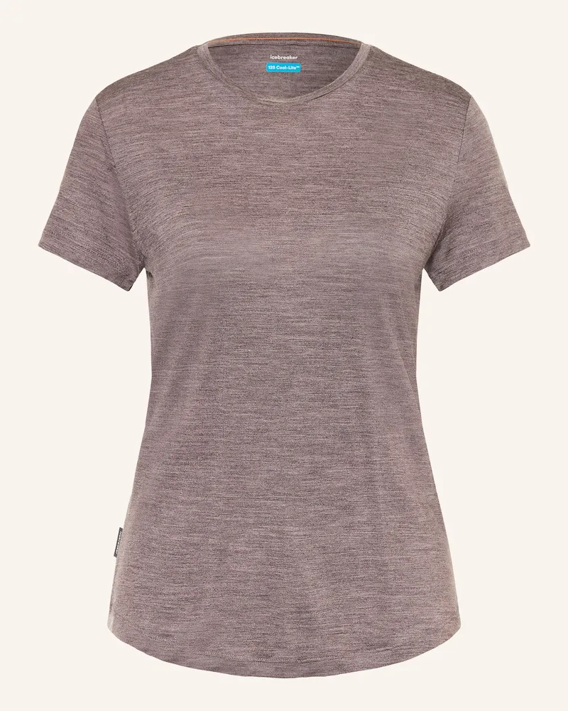 Icebreaker T-Shirt Sphere Iii Mit Merinowolle braun Taupe