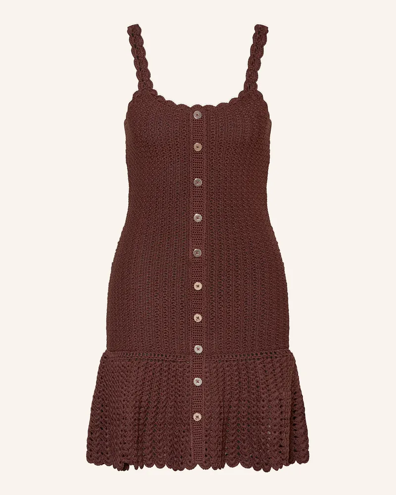 Claudie Pierlot Häkelkleid Braun