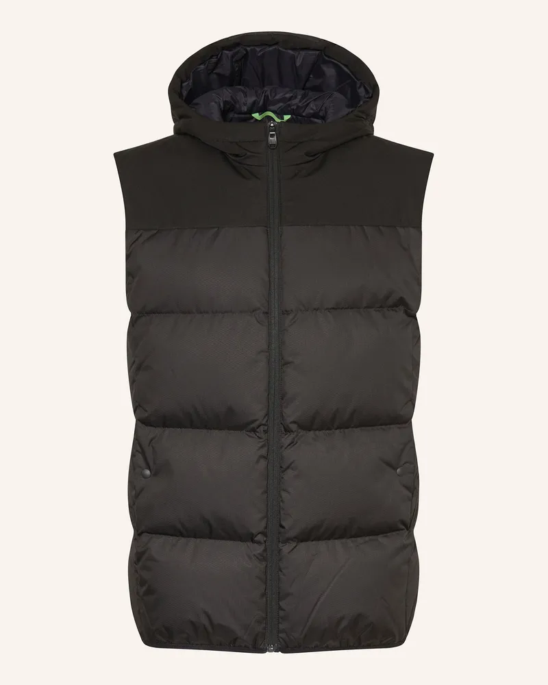 HUGO BOSS Daunenweste BLOCK X Schwarz