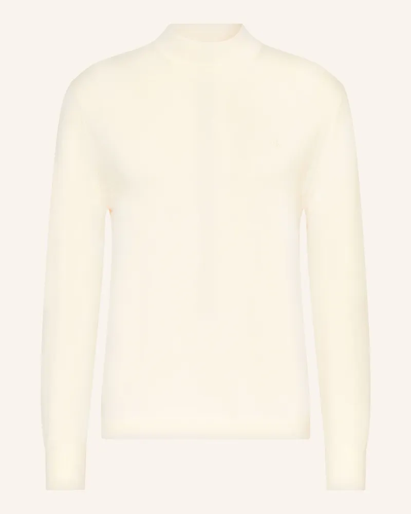 Calvin Klein Pullover Aus Merinowolle weiss Creme