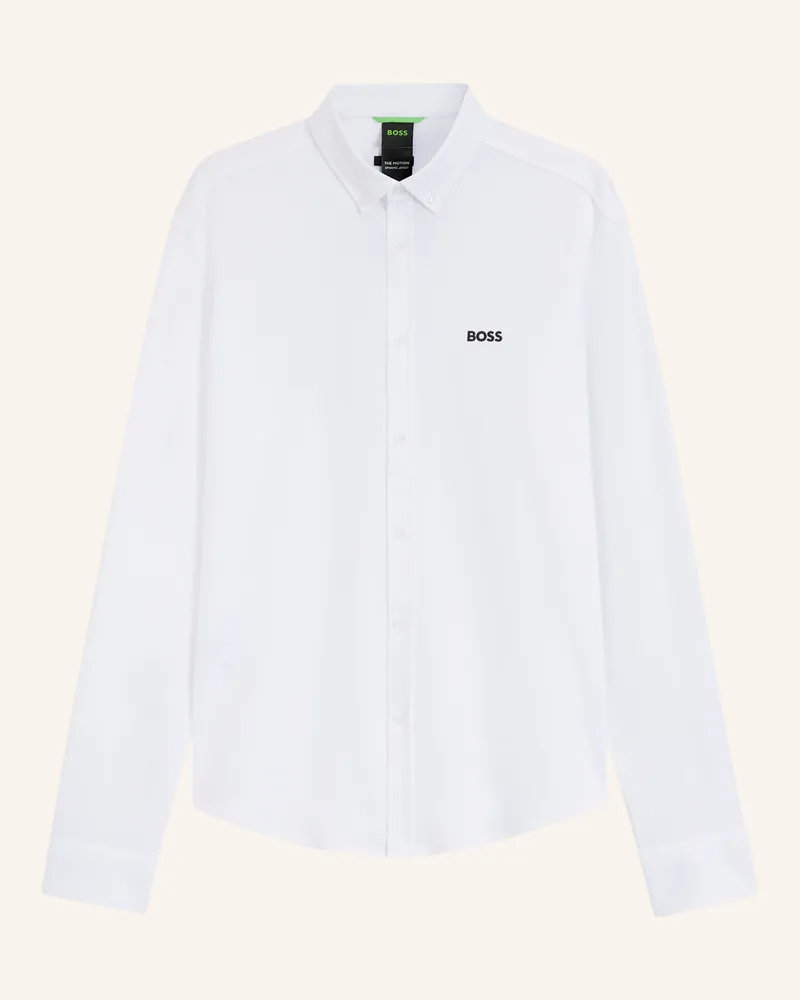 HUGO BOSS Casual Hemd ST_MOTION L Regular Fit Weiss