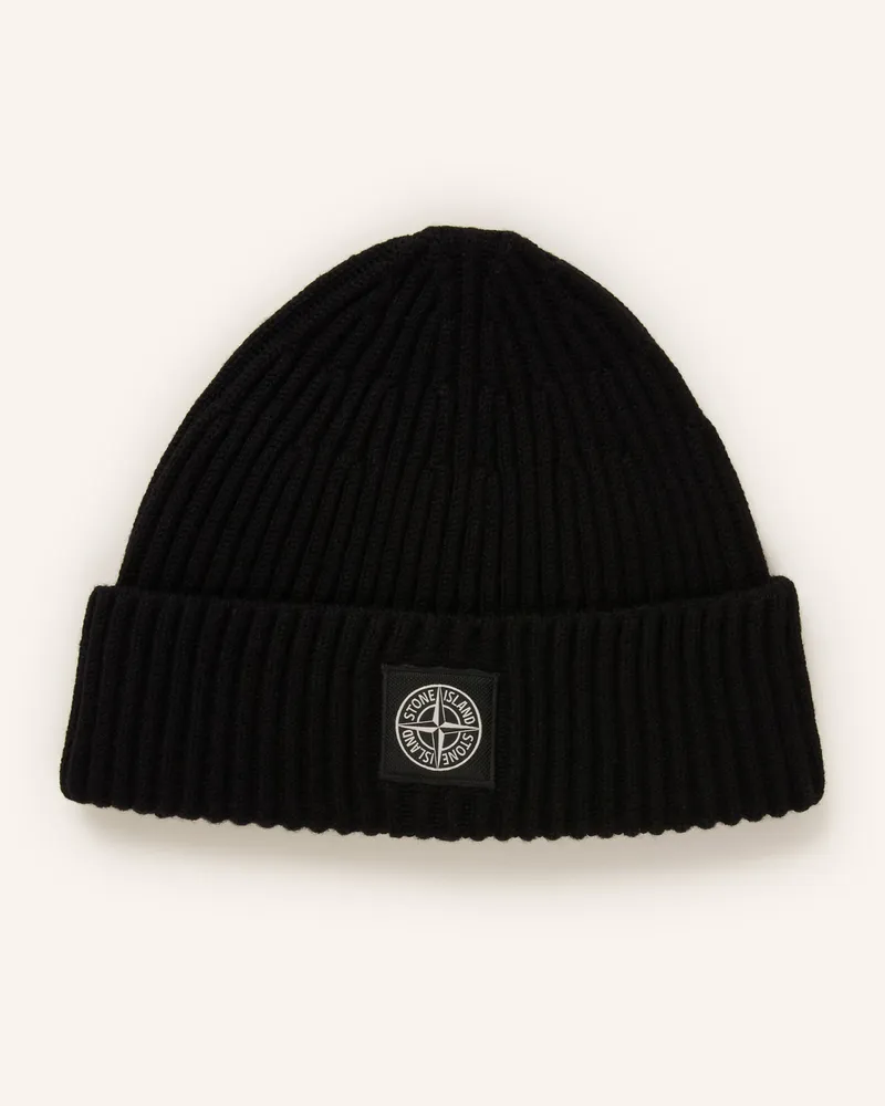 Stone Island Mütze schwarz Schwarz
