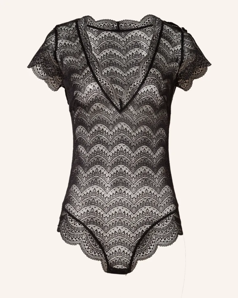 Simone Pérèle Spitzenbody Karma schwarz Schwarz