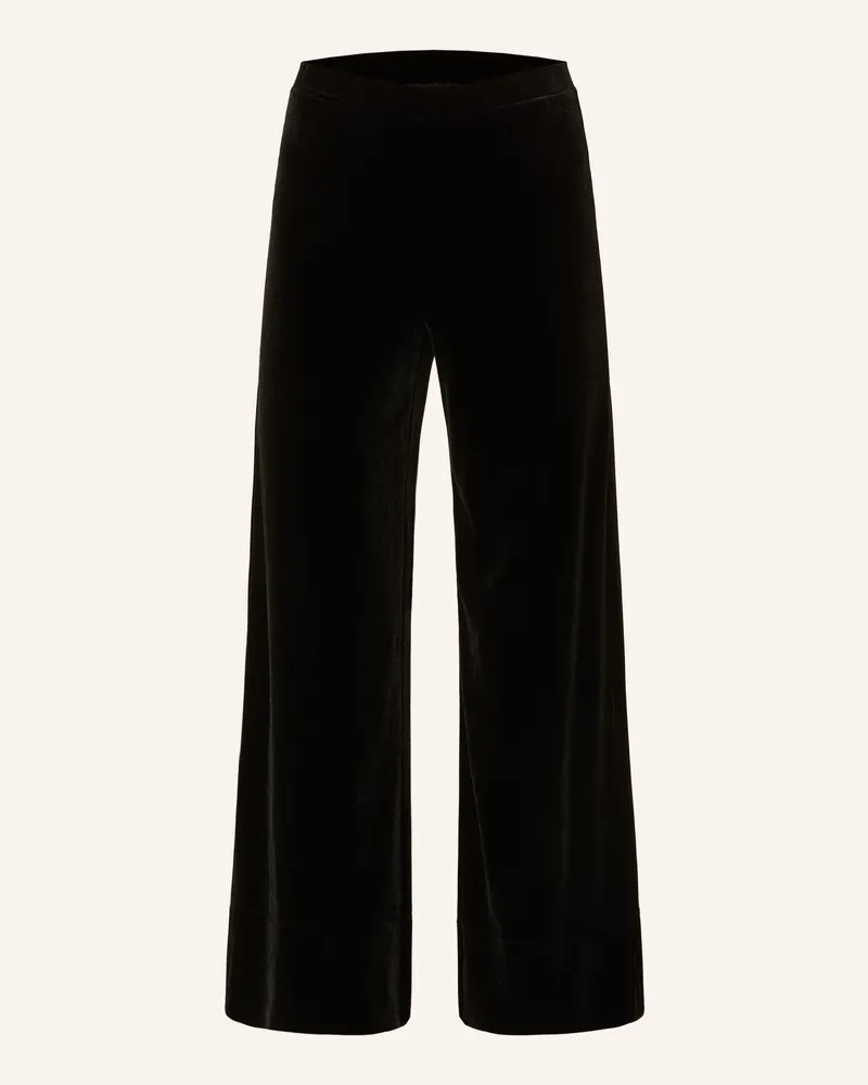 Part Two Marlenehose VARLAPW aus Samt Schwarz