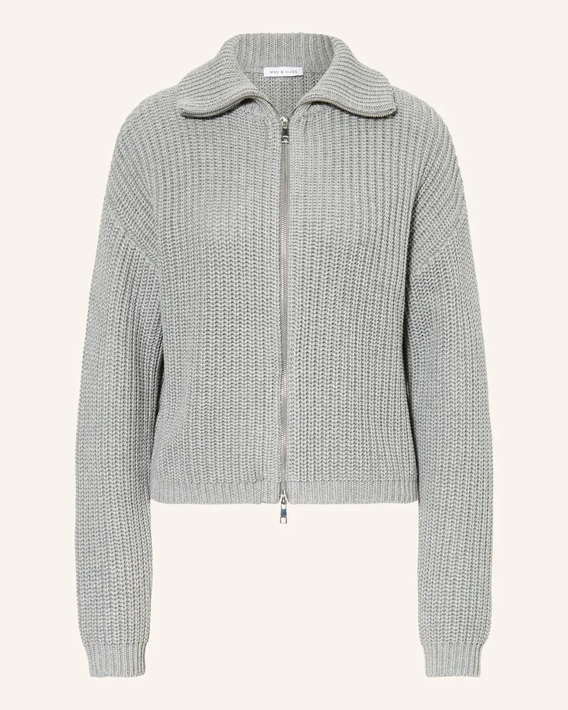 Mrs & HUGS Strickjacke grau Grau