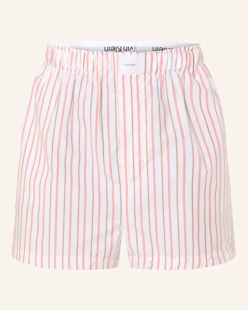 Calvin Klein Schlafshorts orange Weiss