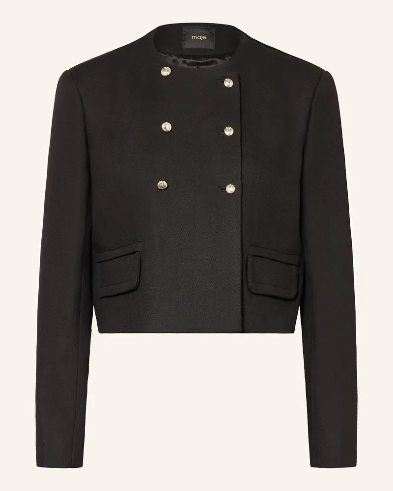 Maje Kastenjacke Schwarz