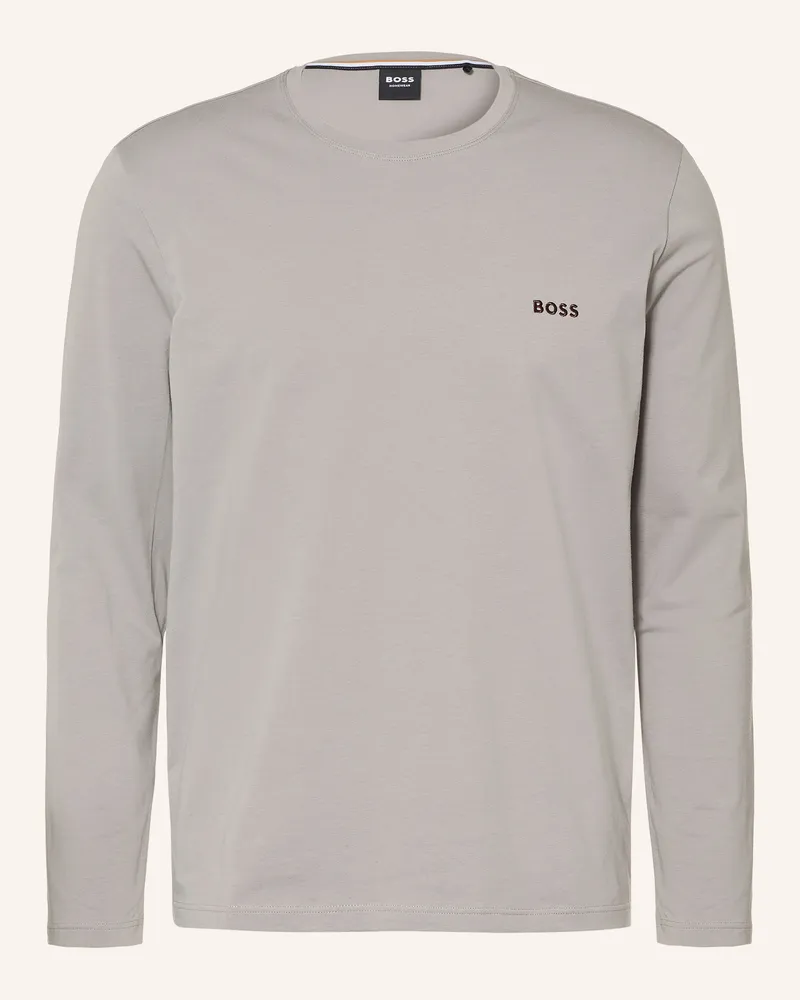 HUGO BOSS Schlafshirt Mix&Match beige Grau