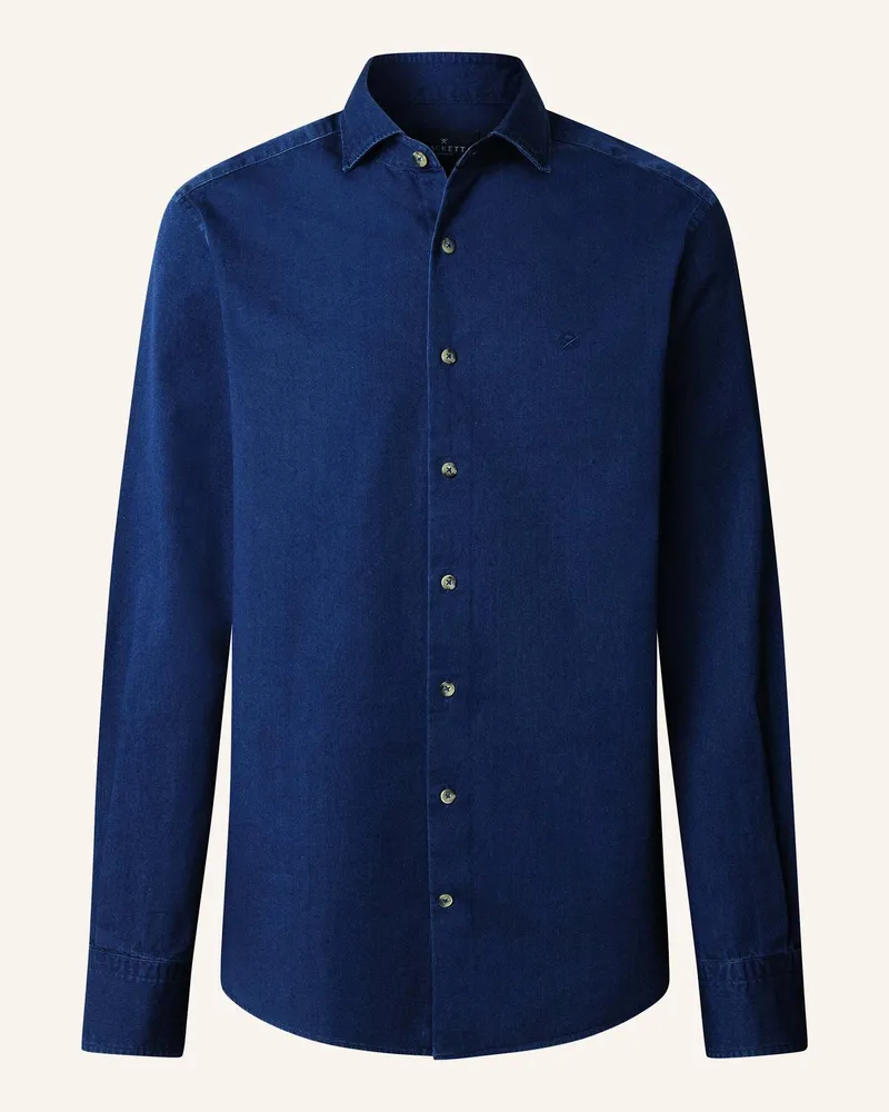 Hackett Freizeithemd ESS DENIM DARK Dunkelblau