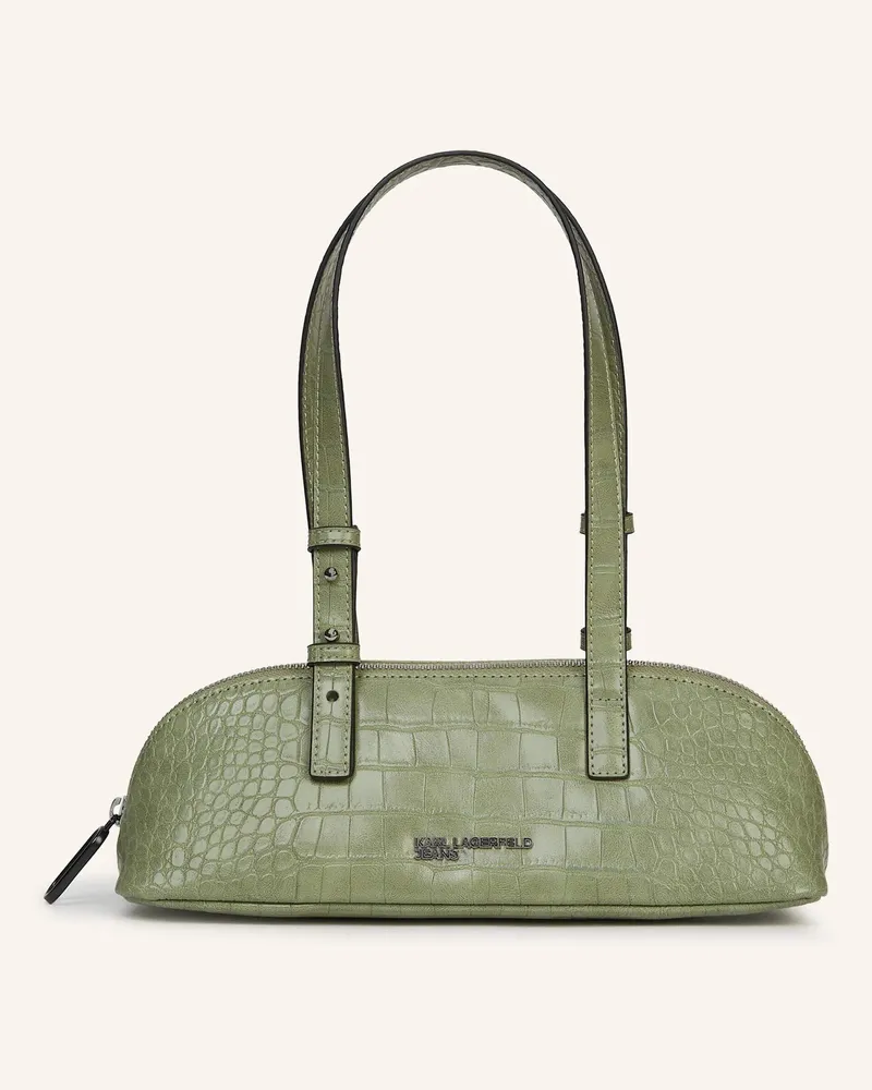 Karl Lagerfeld Schultertasche gruen Hellgrün