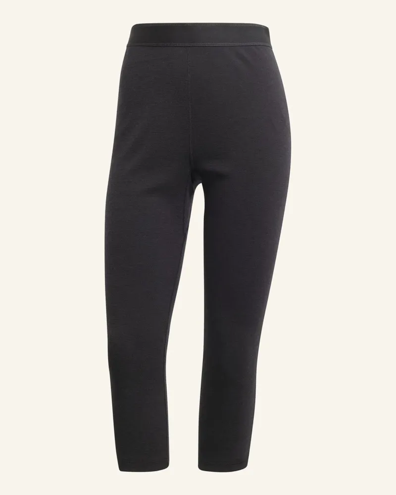 adidas XPERIOR MERINO 260 BASELAYER 3/4-LEGGINGS Schwarz