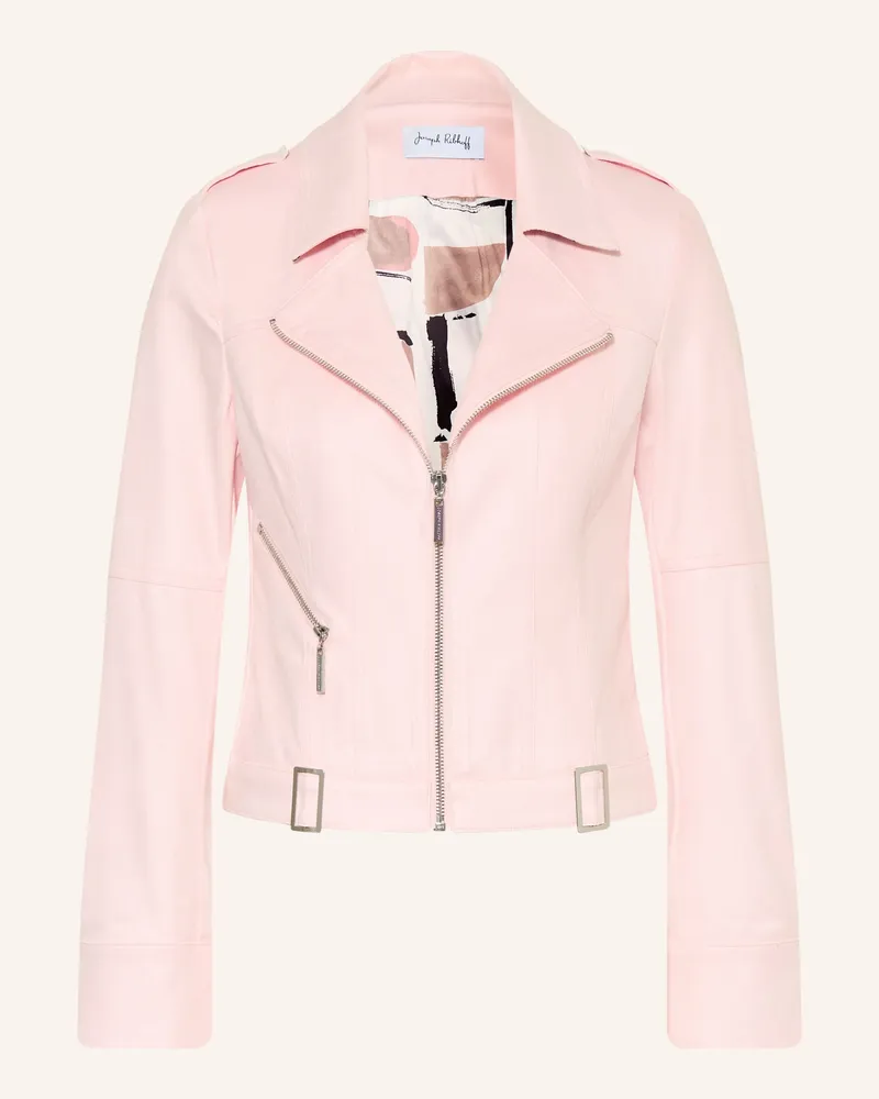 Joseph Ribkoff Jacke in Lederoptik Hellrosa