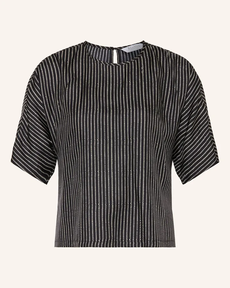 Max Mara Blusenshirt NORDICA aus Seide mit 3/4-Arm Schwarz