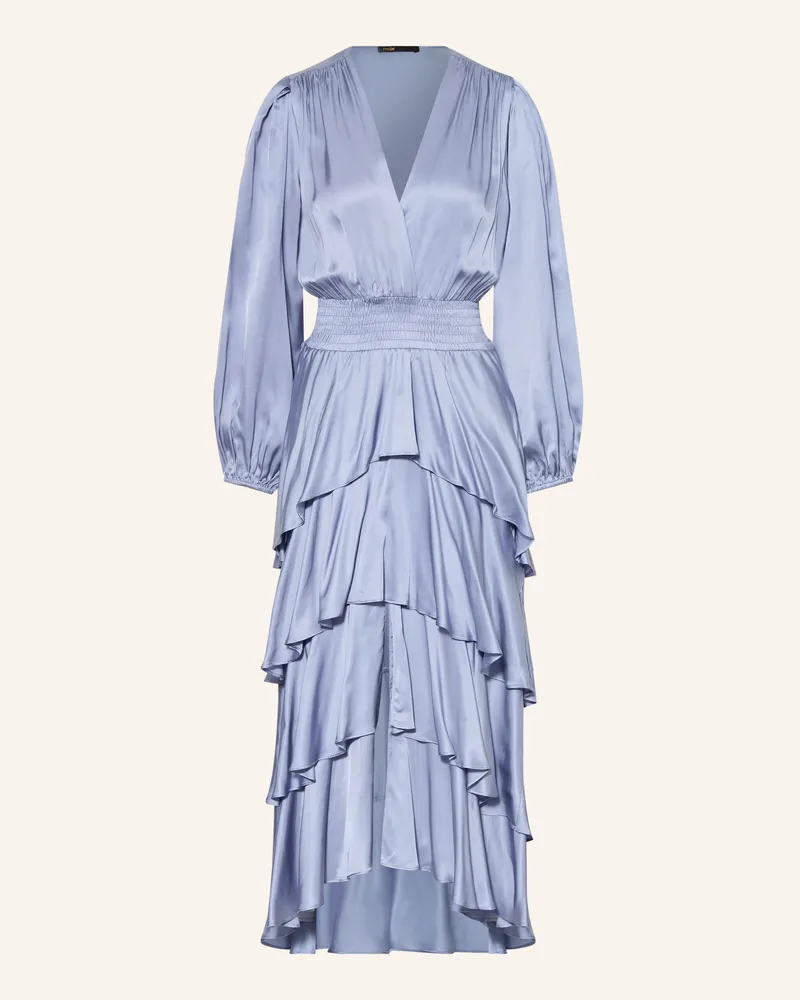 Maje Satinkleid blau Hellblau