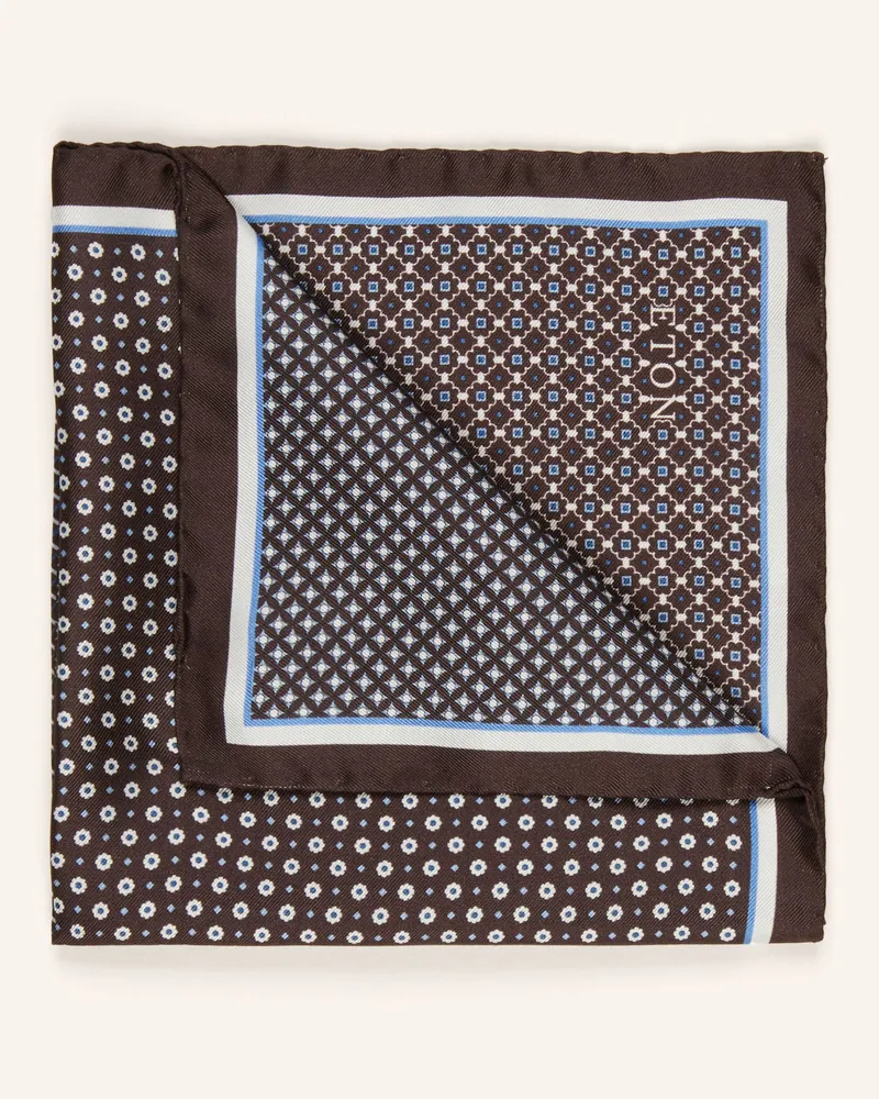 Eton Einstecktuch braun Dunkelbraun