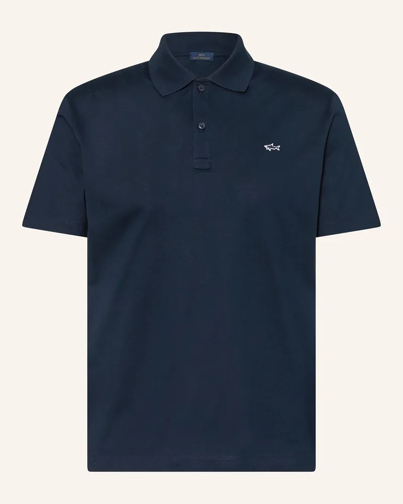 Paul & Shark Piqué-Poloshirt blau Dunkelblau