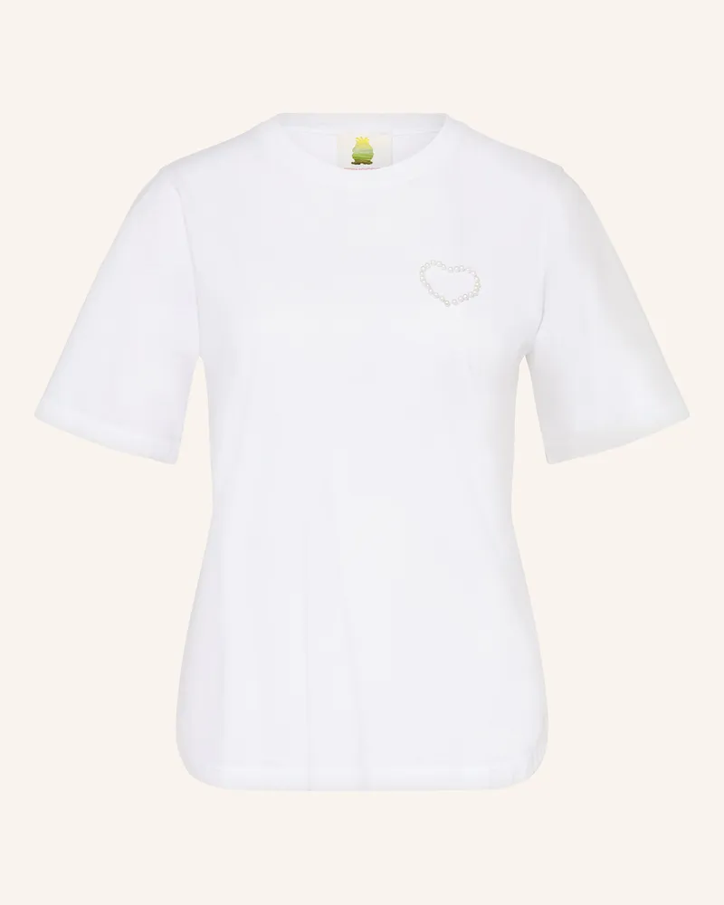 Princess goes Hollywood T-Shirt mit Schmuckperlen Weiss