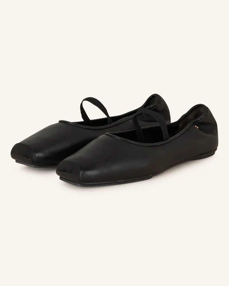 Tory Burch Mary-Jane-Ballerinas Schwarz