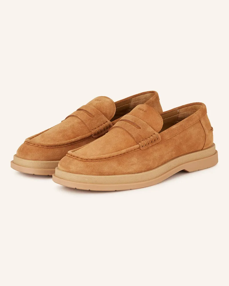 HUGO BOSS Penny-Loafer Chaol beige Hellbraun