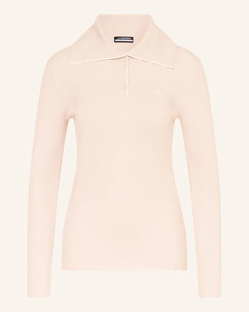 J.Lindeberg Funktions-Poloshirt Hellrosa