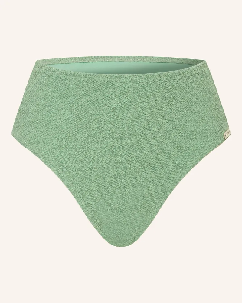 watercult High-Waist-Bikini-Hose Swim Sparkle Mit Glitzergarn gruen Hellgrün