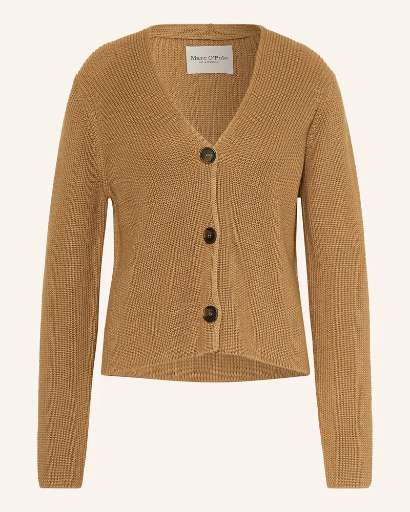 Marc O'Polo Strickjacke Hellbraun