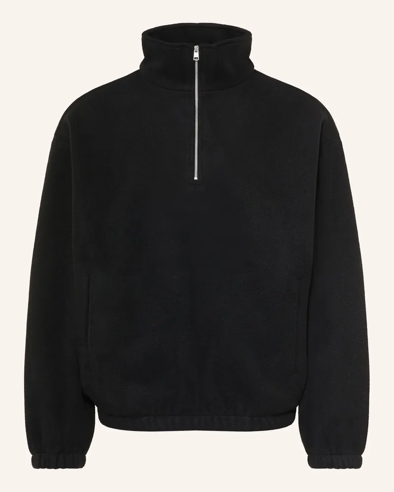 Sandro Oversized-Troyer Aus Fleece schwarz Schwarz