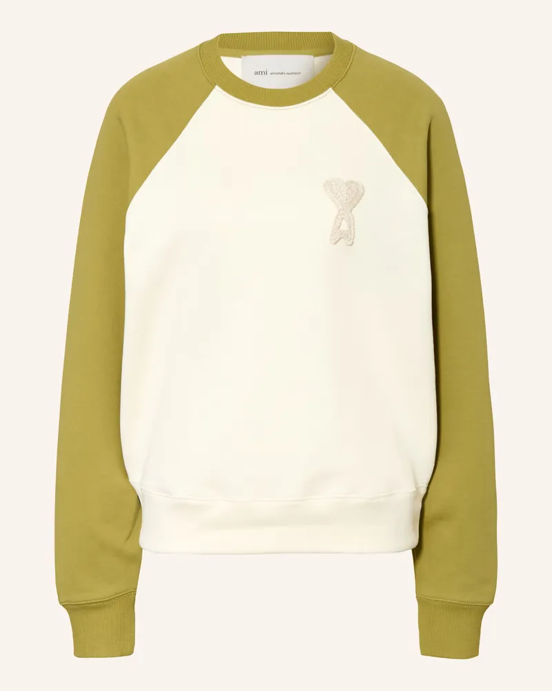 AMI Paris Sweatshirt beige Creme