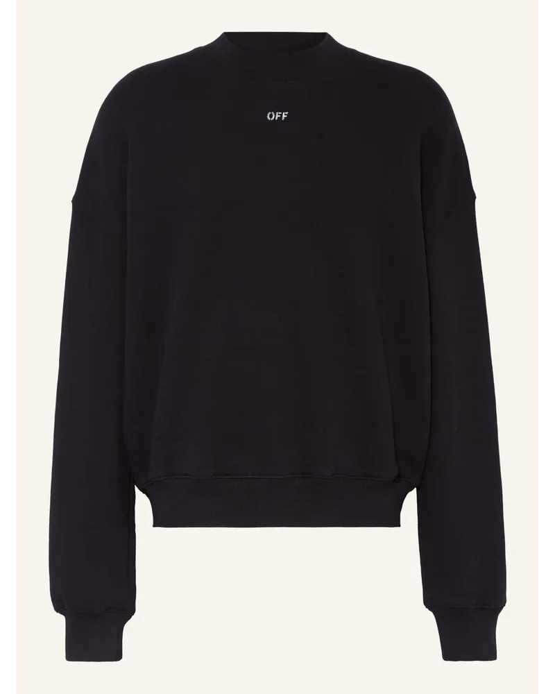 OFF-WHITE Oversized-Sweatshirt Schwarz