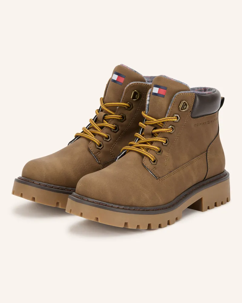 Tommy Hilfiger Schnürboots braun Braun