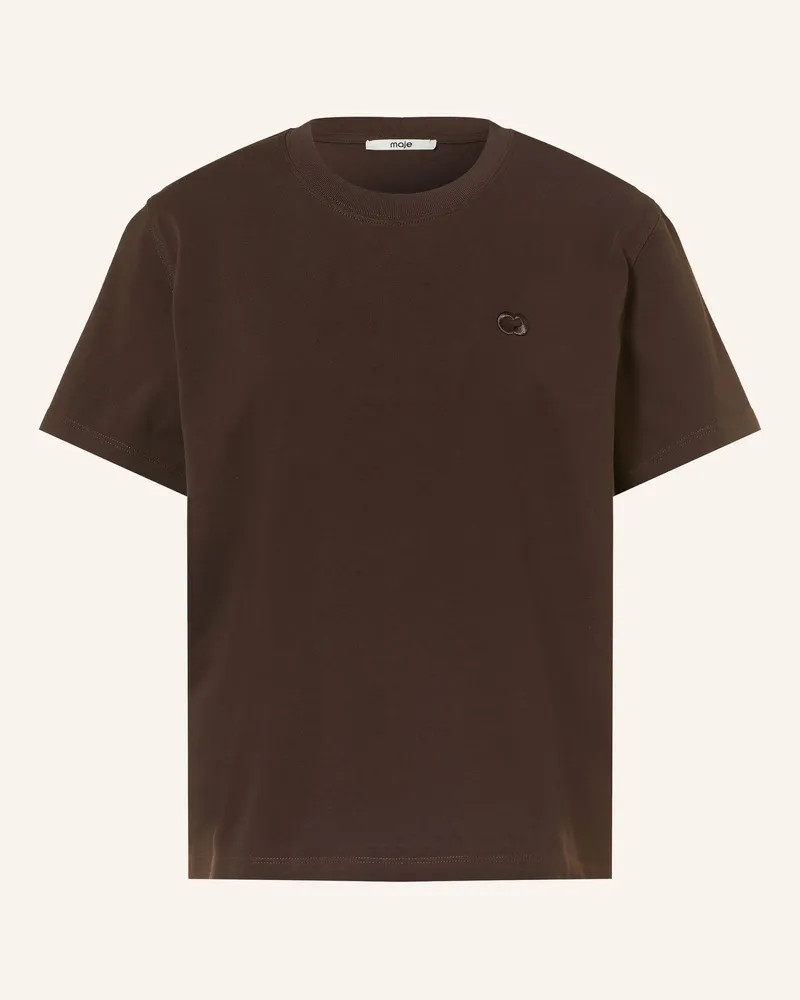 Maje T-Shirt braun Dunkelbraun