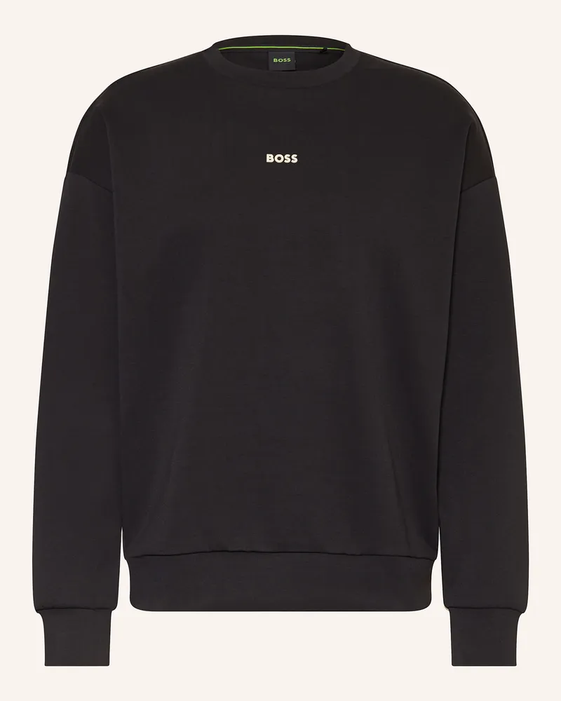 HUGO BOSS Sweatshirt Stenson gruen Schwarz