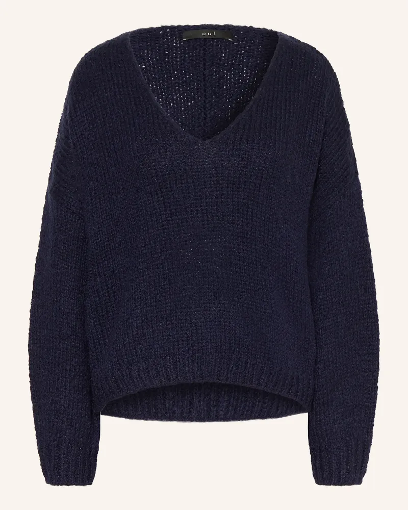 Oui  Pullover blau Dunkelblau