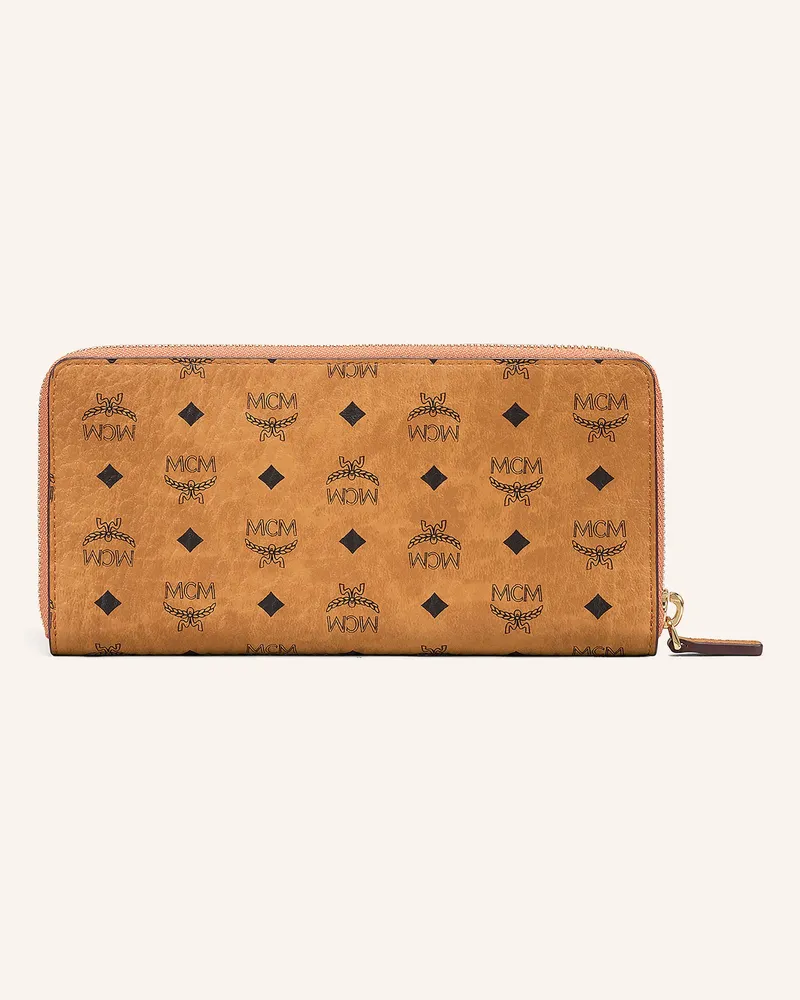 MCM Geldbörse Aren braun Cognac