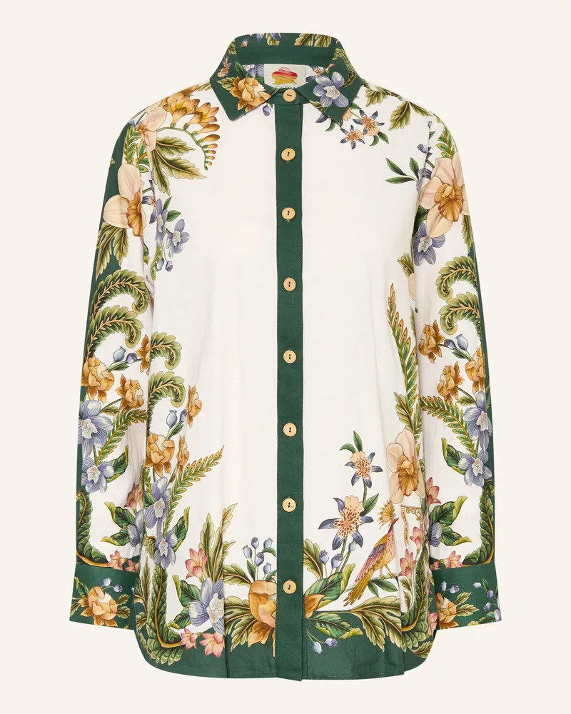 FARM Rio Hemdbluse NATURE SAND mit Leinen Ecru