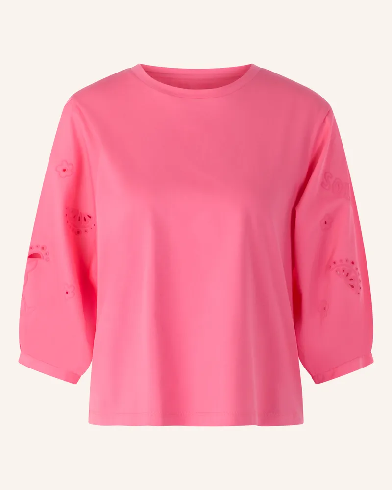Marc Cain T-Shirt Im Materialmix pink Pink
