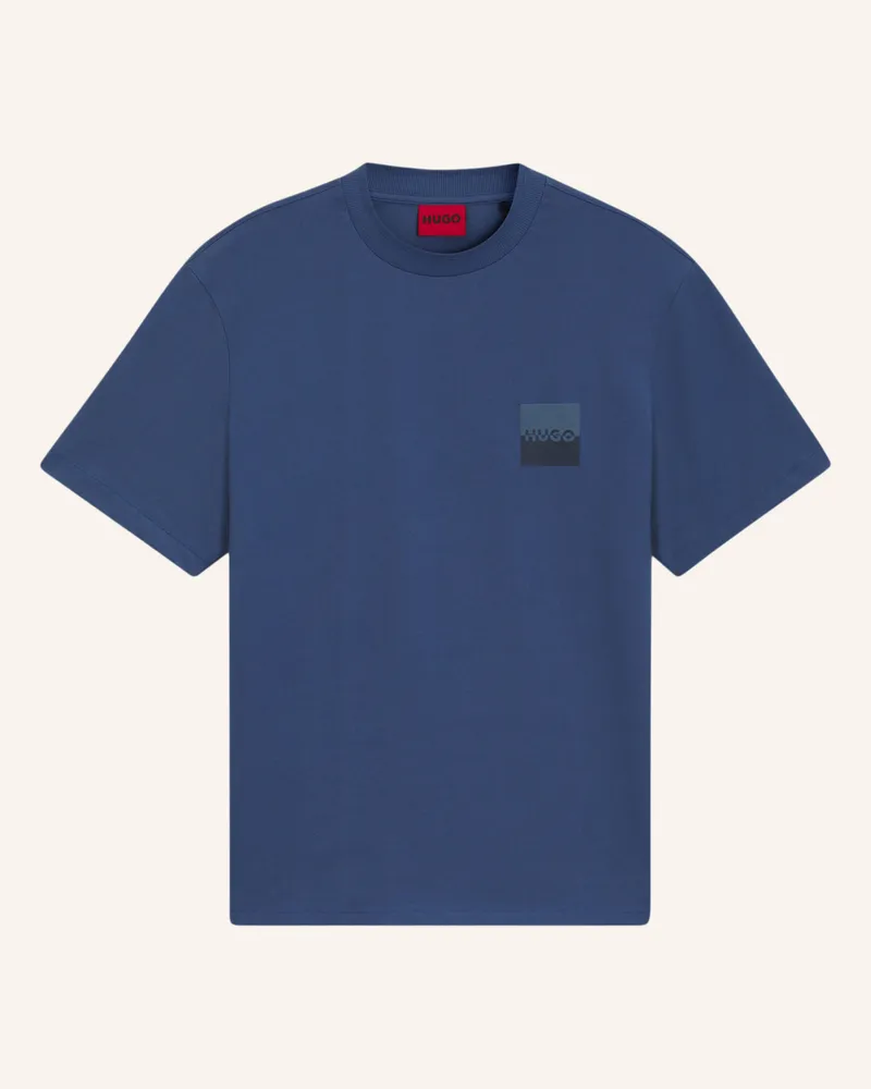 HUGO BOSS T-Shirt DUSPLITO Relaxed Fit Blau